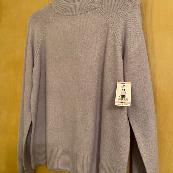 Vince Camuto Women's Ribbed Hem & Cuff Mock Neck Sweater- Small - Picture 5 of 6